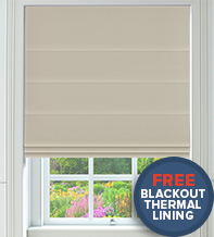 Milano Beige – Luxury Roman Blind