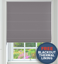 Milano Grey – Luxury Roman Blind