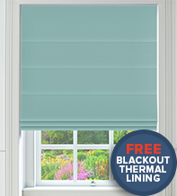 Milano Turquoise - Luxury Roman Blind