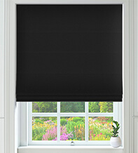 Treviso Black - Luxury Roman Blind