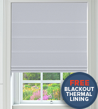 Treviso Light Grey - Luxury Roman Blind