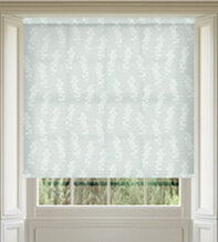 Bloom Duck Egg – Floral Pattern Roller Blind