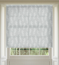 Bloom Grey - Floral Pattern Roller Blind