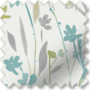 Gardenia Teal - Floral Pattern Roller Blind