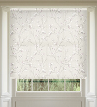 Orchid Pink - Floral Pattern Roller Blind