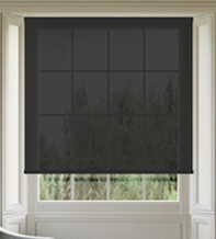 Serenity Black - Sheer Voile Roller Blind