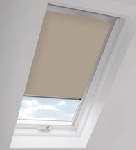 Skylight Beige - Roof Blind for Keylite Windows with Aluminium Frame