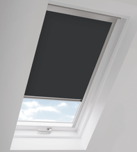 Skylight Black – Roof Blind for Rooflite Windows with Aluminium Frame