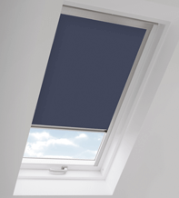 Skylight Blue - Roof Blind for Keylite Windows with Aluminium Frame