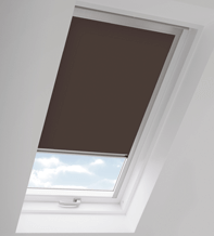 Skylight Brown - Roof Blind for Rooflite Windows with Aluminium Frame