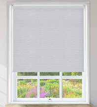 Celine Silver – Moisture Resistant Blackout Roller Blind