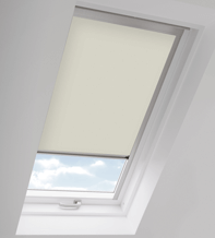 Skylight Cream - Roof Blind for Dakstra Windows with Aluminium Frame