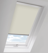 Skylight Cream – Roof Blind for Rooflite Windows with White Frame