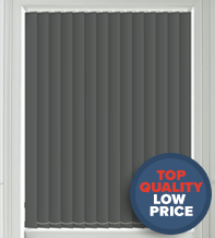 Ibiza Dark Grey - Blackout Vertical Blind