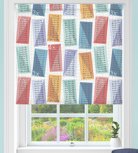 Multiplication Multicolour - Children's Blackout Roller Blind