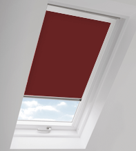 Skylight Red – Roof Blind for Dakstra Windows with White Frame