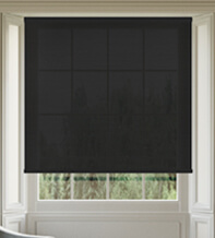 Santorini Black – Heavy Voile Roller Blind