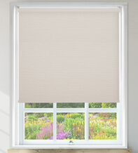 Serena Beige – Vinyl Blackout Roller Blind