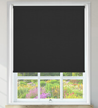 Serena Black – Vinyl Blackout Roller Blind