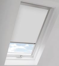 Skylight White - Roof Blind for Dakstra Windows with Aluminium Frame