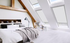 White Velux Roof Blind