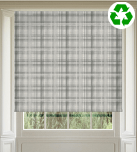 Argyle Grey - Eco Friendly Patterned Roller Blind