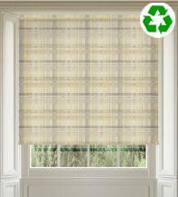 Argyle Mustard – Eco Friendly Patterned Roller Blind