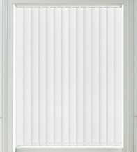 Maeve White – Textured Blackout Vertical Blind