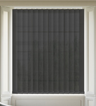 Santorini Black – Heavy Voile Vertical Blind