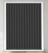 Serena Black - Vinyl Blackout Vertical Blind