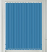 Hannah Bright Blue – Moisture Resistant Blackout Vertical Blind