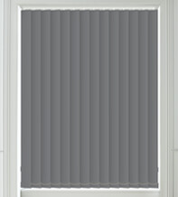 Hannah Charcoal - Moisture Resistant Blackout Vertical Blind