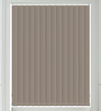 Hannah Light Brown - Moisture Resistant Blackout Vertical Blind