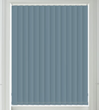 Hannah Mineral Blue - Moisture Resistant Blackout Vertical Blind