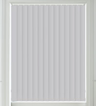 Hannah Platinum Grey - Moisture Resistant Blackout Vertical Blind