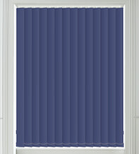 Hannah Royal Blue - Moisture Resistant Blackout Vertical Blind
