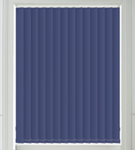 Hannah Royal Blue - Moisture Resistant Blackout Vertical Blind