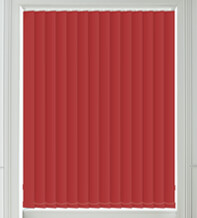 Hannah Scarlett Red - Moisture Resistant Blackout Vertical Blind