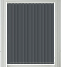 Hannah Slate Grey - Moisture Resistant Blackout Vertical Blind