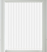 Hannah Snow White – Moisture Resistant Blackout Vertical Blind