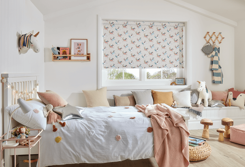 The Best Blinds for Children's Rooms Unicorn Roller