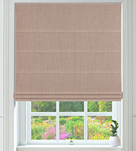 Constantine Pink - Woven Roman Blind