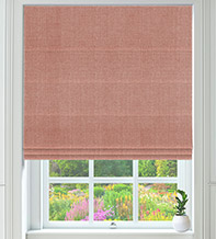 Lucia Burnt Orange – Luxury Plain Weave Roman Blind