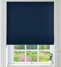 Valentina Blue – Velour Roman Blind