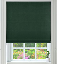 Valentina Green - Velour Roman Blind