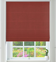 Valentina Terracotta – Velour Roman Blind