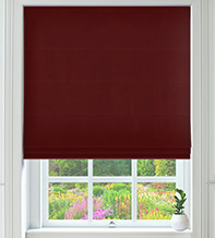 Valentina Wine - Velour Roman Blind