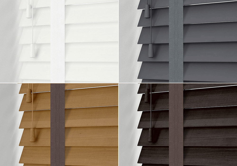 Wooden Blinds with Tapes