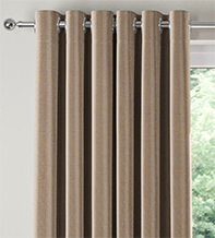 Assisi Biscuit -  Luxury Plain Weave Curtains