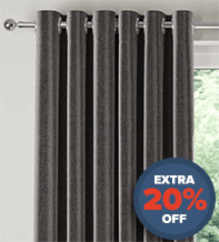 Assisi Charcoal -  Luxury Plain Weave Curtains